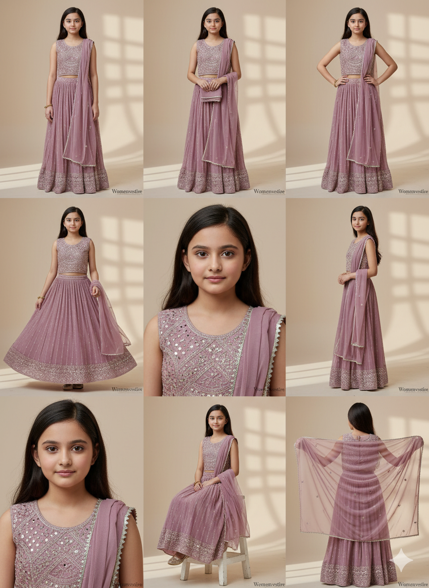 Elegant Embroidered Lehenga Set