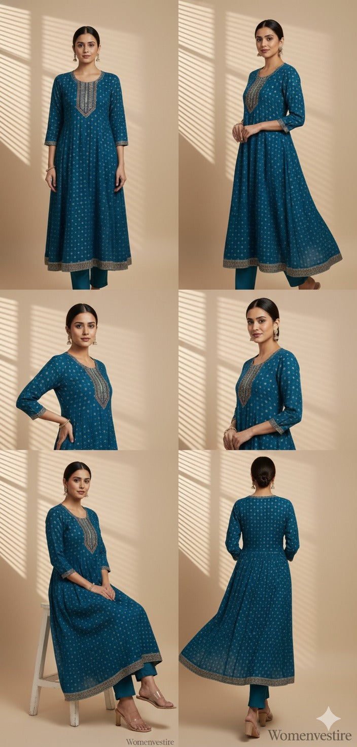 Elegant Purple Embroidered Dress (Copy)