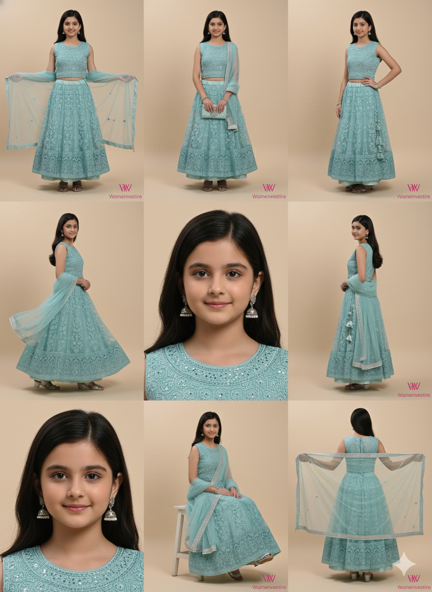 Elegant Embroidered Lehenga Set