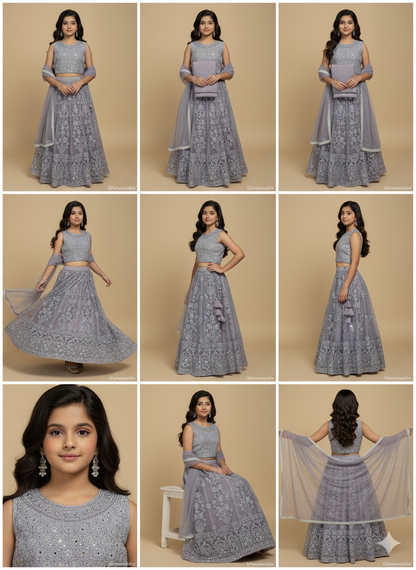 Elegant Embroidered Lehenga Set