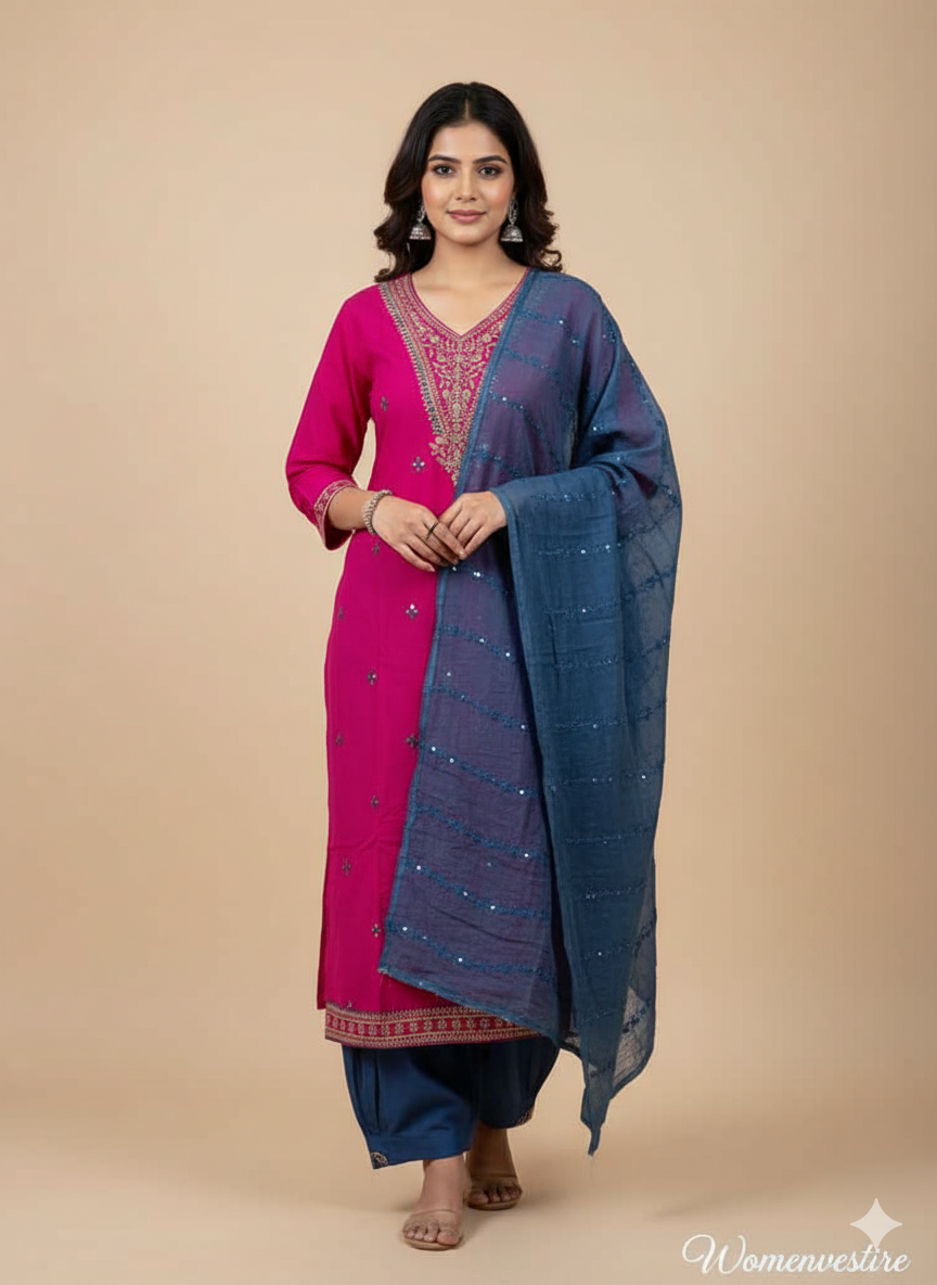 Womenvestire  3-Piece Ethnic Ensemble