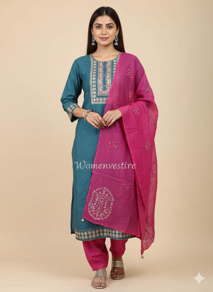 Womenvestire  3-Piece Ethnic Ensemble