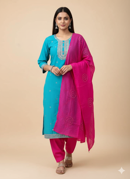 Womenvestire  3-Piece Ethnic Ensemble