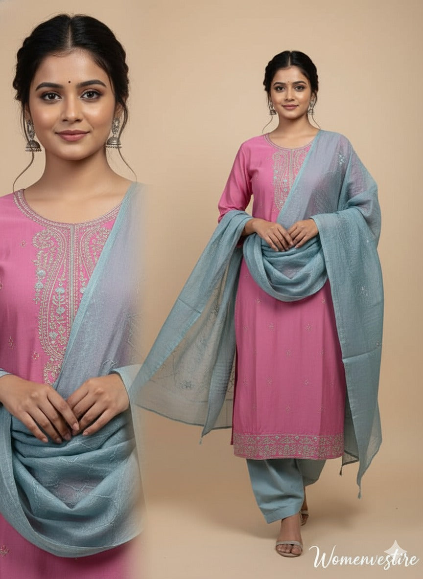 Womenvestire  3-Piece Ethnic Ensemble