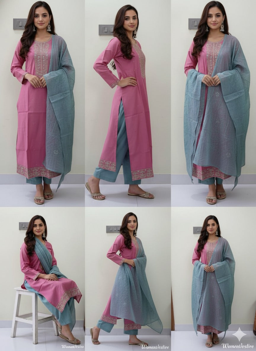 Womenvestire  3-Piece Ethnic Ensemble