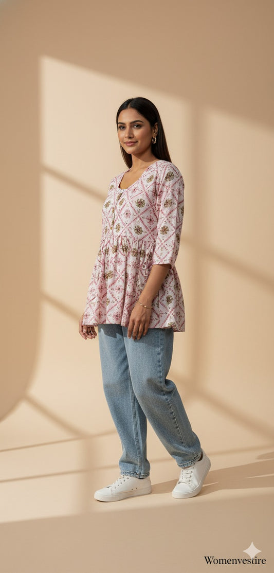 Stylish Printed Kurti Top