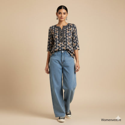 Trendy Printed Short Tunic