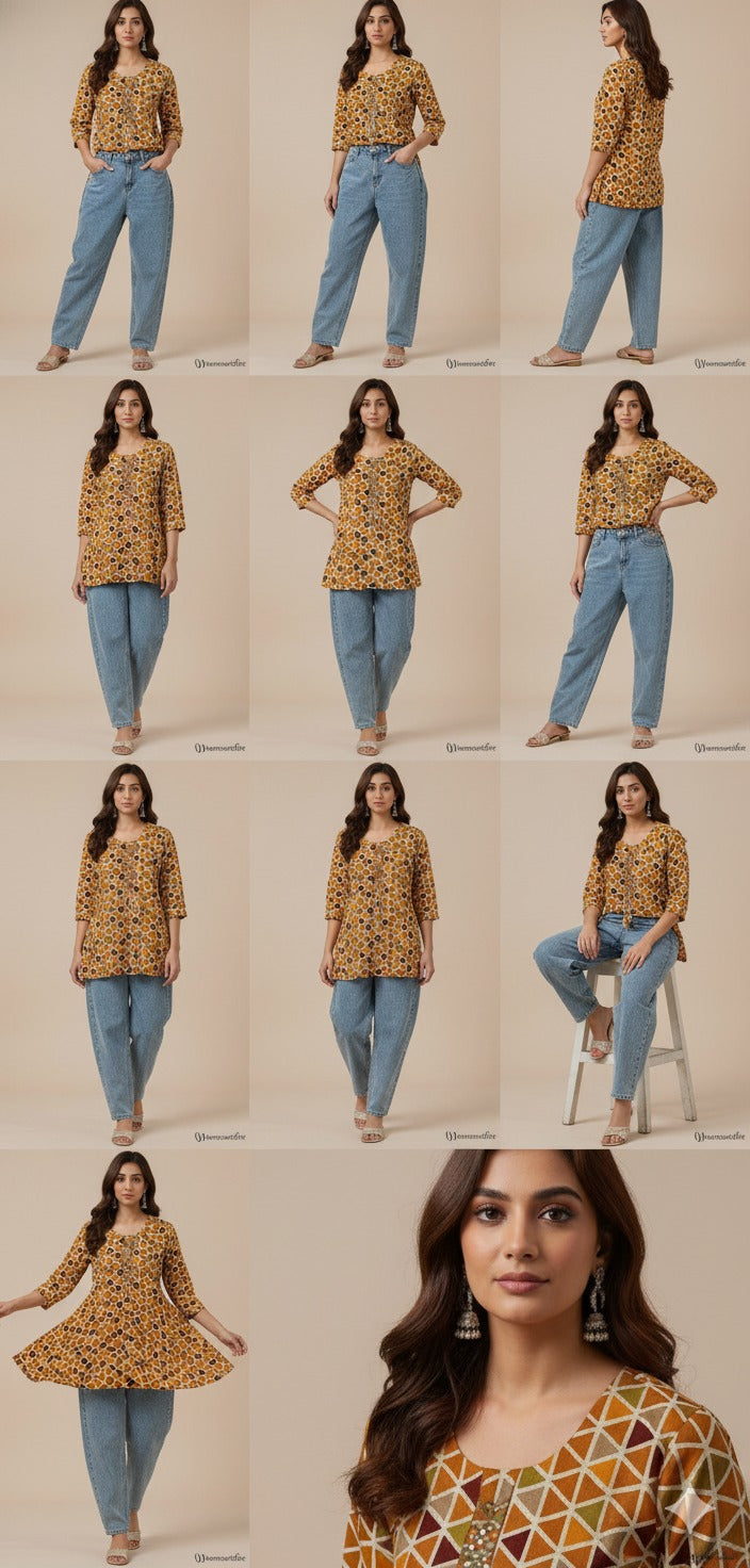 Trendy Printed Short Tunic